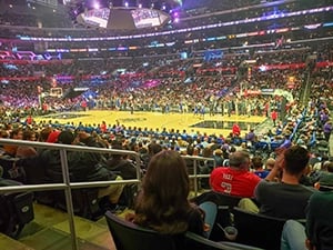 My favorite LA activity - attending Clippers games